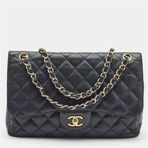 chanel jumbo caviar flap bag replica|Pre.